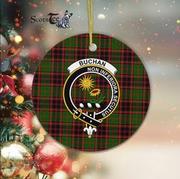 Buchan Scottish Clan Plaid Ornament Gift. Christmas Tree Ornament Buchan Clan Tartan Ornament Great Christmas Ornaments Gift - Scotstee Shop