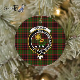Buchan Scottish Clan Plaid Ornament Gift. Christmas Tree Ornament Buchan Clan Tartan Ornament Great Christmas Ornaments Gift - Scotstee Shop