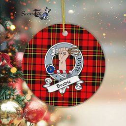 Brodie Scottish Clan Badge Plaid Ornament Gift. Christmas Tree Ornament Brodie Clan Tartan Ornament Great Christmas Ornaments Gift - Scotstee Shop