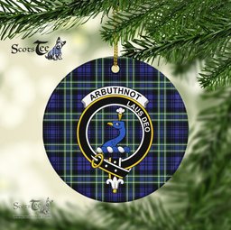 Arbuthnot Scottish Clan Plaid Ornament Gift. Christmas Tree Ornament Arbuthnot Clan Tartan Ornament Great Christmas Ornaments Gift - Scotstee Shop