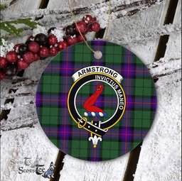 Armstrong Scottish Clan Plaid Ornament Gift. Christmas Tree Ornament Armstrong Clan Tartan Ornament Great Christmas Ornaments Gift - Scotstee Shop