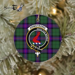Armstrong Scottish Clan Plaid Ornament Gift. Christmas Tree Ornament Armstrong Clan Tartan Ornament Great Christmas Ornaments Gift - Scotstee Shop