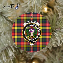 Buchanan Scottish Clan Plaid Ornament Gift. Christmas Tree Ornament Buchanan Clan Tartan Ornament Great Christmas Ornaments Gift - Scotstee Shop