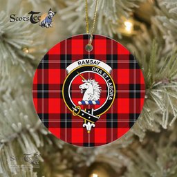 Ramsay Scottish Clan Plaid Ornament Gift. Christmas Tree Ornament Ramsay Clan Tartan Ornament Great Christmas Ornaments Gift - Scotstee Shop