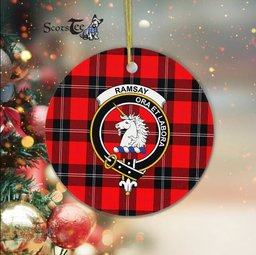 Ramsay Scottish Clan Plaid Ornament Gift. Christmas Tree Ornament Ramsay Clan Tartan Ornament Great Christmas Ornaments Gift - Scotstee Shop