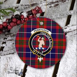 Pennycook Scottish Clan Plaid Ornament Gift. Christmas Tree Ornament Pennycook Clan Tartan Ornament Great Christmas Ornaments Gift - Scotstee Shop