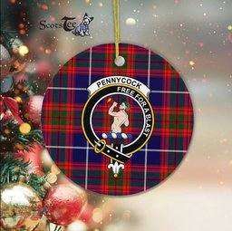 Pennycook Scottish Clan Plaid Ornament Gift. Christmas Tree Ornament Pennycook Clan Tartan Ornament Great Christmas Ornaments Gift - Scotstee Shop