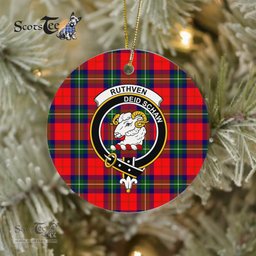 Ruthven Scottish Clan Plaid Ornament Gift. Christmas Tree Ornament Ruthven Clan Tartan Ornament Great Christmas Ornaments Gift - Scotstee Shop