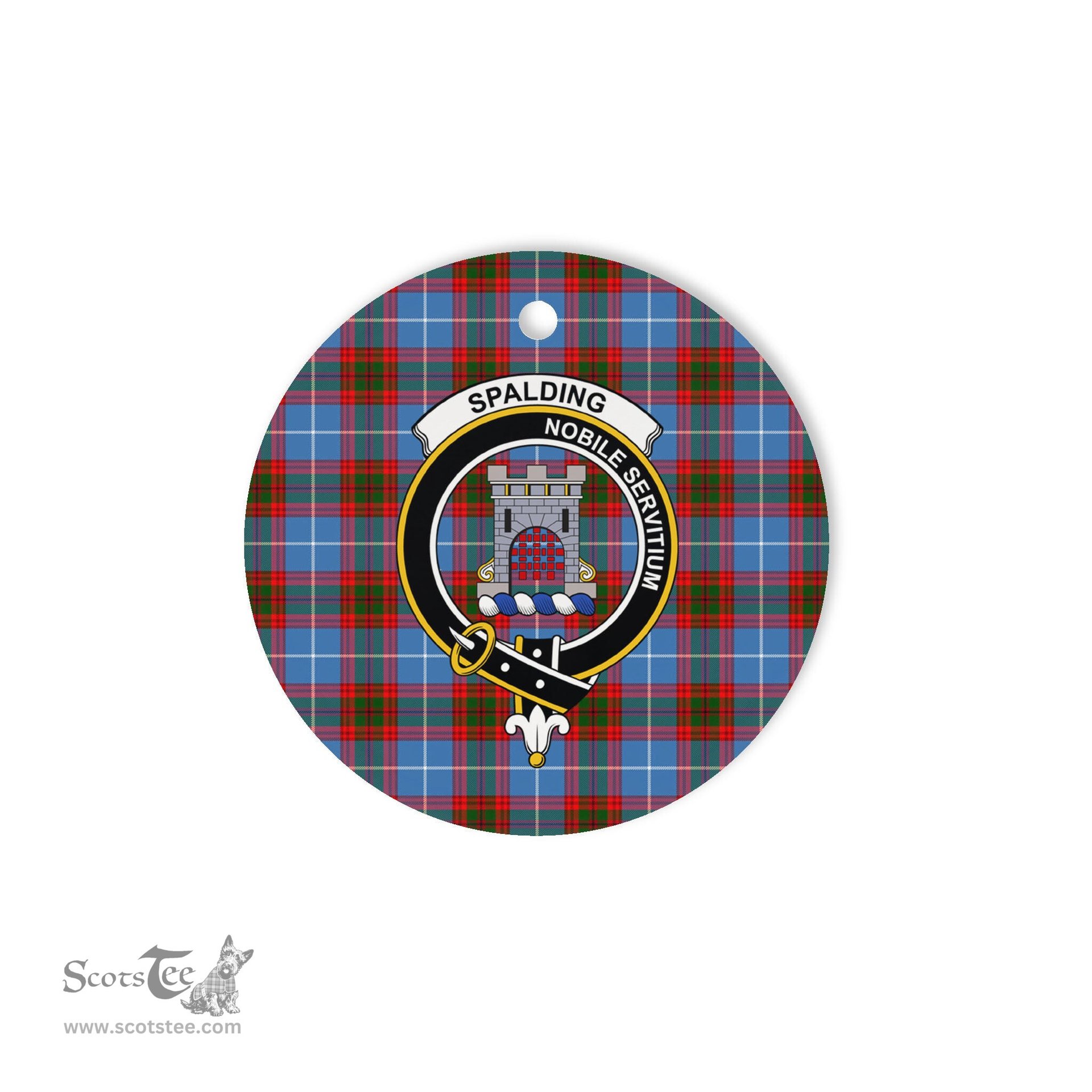 Scotstee Shop - Spalding Scottish Clan Plaid Ornament Gift. Christmas Tree Ornament Spalding Clan Tartan Ornament Great Christmas Ornaments Gift