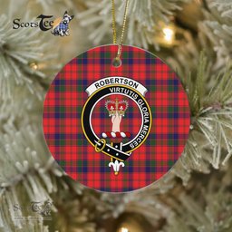 Robertson Scottish Clan Plaid Ornament Gift. Christmas Tree Ornament Robertson Clan Tartan Ornament Great Christmas Ornaments Gift - Scotstee Shop