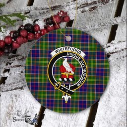 Scotstee Shop - Whitefoord Scottish Clan Plaid Ornament Gift. Christmas Tree Ornament Whitefoord Clan Tartan Ornament Great Christmas Ornaments Gift
