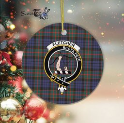 Fletcher Scottish Clan Plaid Ornament Gift. Christmas Tree Ornament Fletcher Clan Tartan Ornament Great Christmas Ornaments Gift - Scotstee Shop