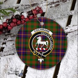Cochrane Scottish Clan Plaid Ornament Gift. Christmas Tree Ornament Cochrane Clan Tartan Ornament Great Christmas Ornaments Gift - Scotstee Shop