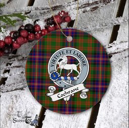 Cochrane Scottish Clan Plaid Ornament Gift. Christmas Tree Ornament Cochrane Clan Tartan Ornament Great Christmas Ornaments Gift - Scotstee Shop