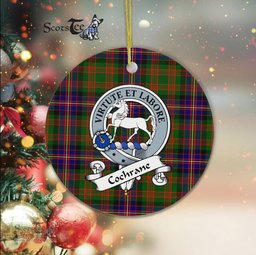 Cochrane Scottish Clan Plaid Ornament Gift. Christmas Tree Ornament Cochrane Clan Tartan Ornament Great Christmas Ornaments Gift - Scotstee Shop