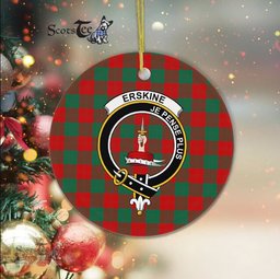 Erskine Scottish Clan Plaid Ornament Gift. Christmas Tree Ornament Erskine Clan Tartan Ornament Great Christmas Ornaments Gift - Scotstee Shop