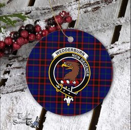 Scotstee Shop - Wedderburn Scottish Clan Plaid Ornament Gift. Christmas Tree Ornament Wedderburn Clan Tartan Ornament Great Christmas Ornaments Gift