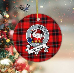 Scotstee Shop - Wemyss Scottish Clan Badge Plaid Ornament Gift. Christmas Tree Ornament Wemyss Clan Tartan Ornament Great Christmas Ornaments Gift