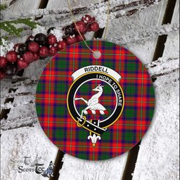 Riddell Scottish Clan Plaid Ornament Gift. Christmas Tree Ornament Riddell Clan Tartan Ornament Great Christmas Ornaments Gift - Scotstee Shop