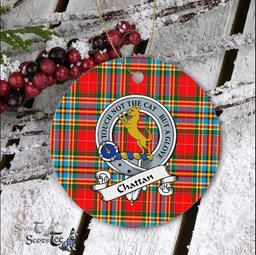 Chattan Scottish Clan Badge Plaid Ornament Gift. Christmas Tree Ornament Chattan Clan Tartan Ornament Great Christmas Ornaments Gift - Scotstee Shop