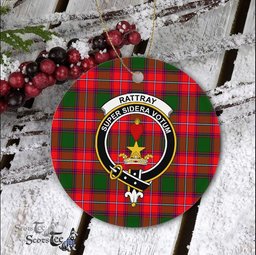 Rattray Scottish Clan Plaid Ornament Gift. Christmas Tree Ornament Rattray Clan Tartan Ornament Great Christmas Ornaments Gift - Scotstee Shop