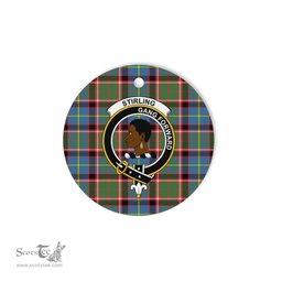 Scotstee Shop - Stirling of Keir Scottish Clan Plaid Ornament Gift. Christmas Tree Ornament Stirling of Keir Clan Tartan Ornament Great Christmas Ornaments Gift
