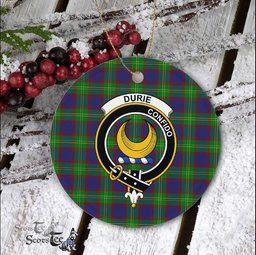 Durie Scottish Clan Plaid Ornament Gift. Christmas Tree Ornament Durie Clan Tartan Ornament Great Christmas Ornaments Gift - Scotstee Shop