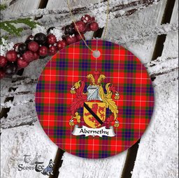 Abernethy Family Crest Scottish Clan Plaid Ornament Gift. Christmas Tree Ornament Abernethy Clan Tartan Ornament Great Christmas Ornaments Gift - Scotstee Shop