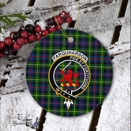 Farquharson Scottish Clan Plaid Ornament Gift. Christmas Tree Ornament Farquharson Clan Tartan Ornament Great Christmas Ornaments Gift - Scotstee Shop