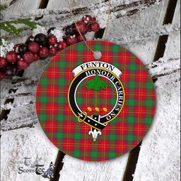 Fenton Ornaments Fenton Scottish Clan Plaid Ornament Gift. Christmas Tree Ornament Fenton Clan Tartan Ornament Great Christmas Ornaments Gift - Scotstee Shop