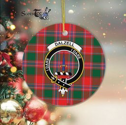 Dalzell Scottish Clan Plaid Ornament Gift. Christmas Tree Ornament Dalzell Clan Tartan Ornament Great Christmas Ornaments Gift - Scotstee Shop