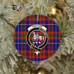 Scotstee Shop - Trotter Scottish Clan Plaid Ornament Gift. Christmas Tree Ornament Trotter Clan Tartan Ornament Great Christmas Ornaments Gift