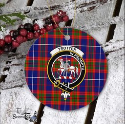Scotstee Shop - Trotter Scottish Clan Plaid Ornament Gift. Christmas Tree Ornament Trotter Clan Tartan Ornament Great Christmas Ornaments Gift