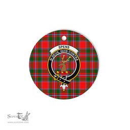 Scotstee Shop - Spens Scottish Clan Plaid Ornament Gift. Christmas Tree Ornament Spens Clan Tartan Ornament Great Christmas Ornaments Gift