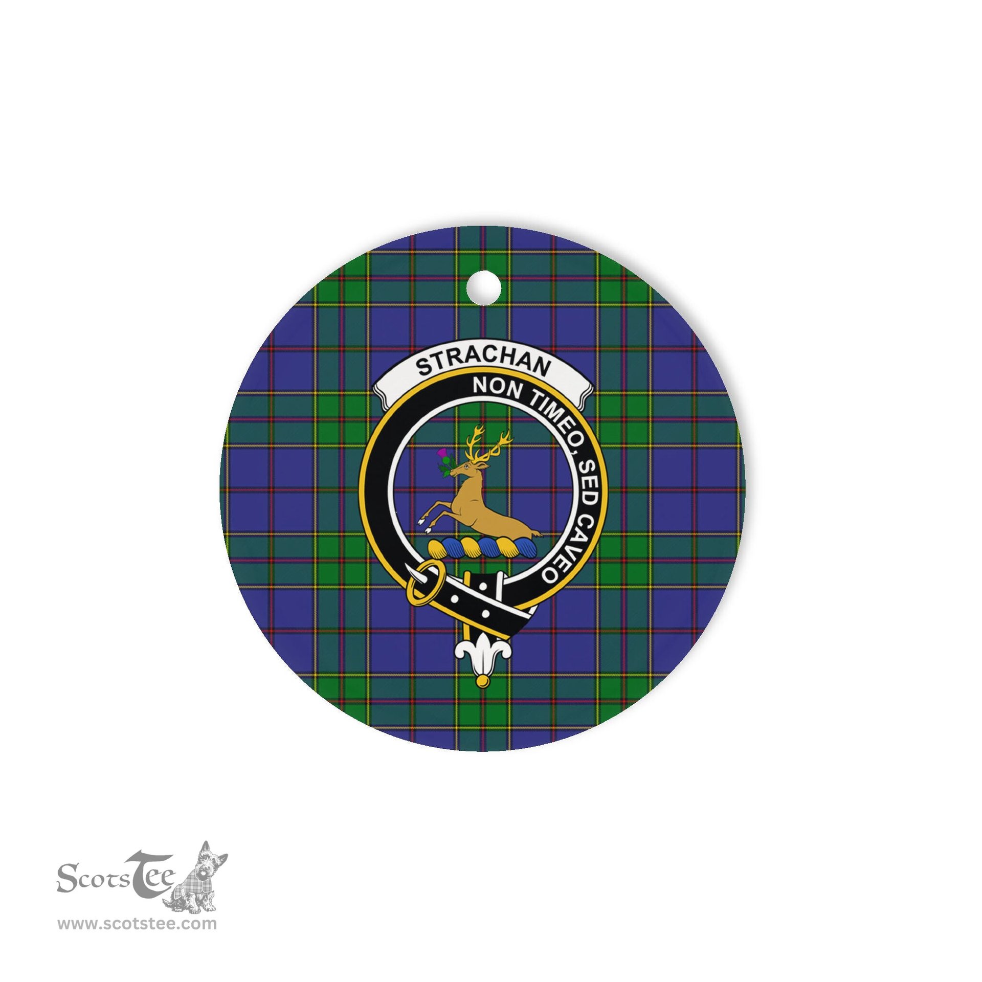 Scotstee Shop - Strachan Scottish Clan Plaid Ornament Gift. Christmas Tree Ornament Strachan Clan Tartan Ornament Great Christmas Ornaments Gift