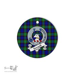 Scotstee Shop - Sempill Scottish Clan Badge Plaid Ornament Gift. Christmas Tree Ornament Sempill Clan Tartan Ornament Great Christmas Ornaments Gift