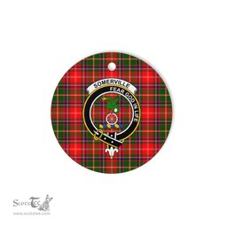 Scotstee Shop - Somerville Scottish Clan Plaid Ornament Gift. Christmas Tree Ornament Somerville Clan Tartan Ornament Great Christmas Ornaments Gift