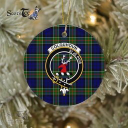 Colquhoun Scottish Clan Plaid Ornament Gift. Christmas Tree Ornament Colquhoun Clan Tartan Ornament Great Christmas Ornaments Gift - Scotstee Shop