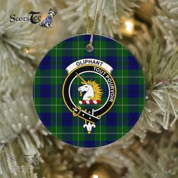 Oliphant Scottish Clan Plaid Ornament Gift. Christmas Tree Ornament Oliphant Clan Tartan Ornament Great Christmas Ornaments Gift - Scotstee Shop