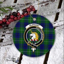 Oliphant Scottish Clan Plaid Ornament Gift. Christmas Tree Ornament Oliphant Clan Tartan Ornament Great Christmas Ornaments Gift - Scotstee Shop