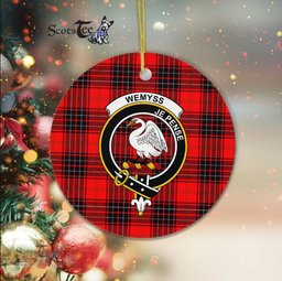Scotstee Shop - Wemyss Scottish Clan Plaid Ornament Gift. Christmas Tree Ornament Wemyss Clan Tartan Ornament Great Christmas Ornaments Gift