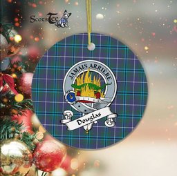 Douglas Scottish Clan Badge Plaid Ornament Gift. Christmas Tree Ornament Douglas Clan Tartan Ornament Great Christmas Ornaments Gift - Scotstee Shop