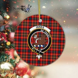 Innes Scottish Clan Plaid Ornament Gift. Christmas Tree Ornament Innes Clan Tartan Ornament Great Christmas Ornaments Gift - Scotstee Shop