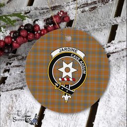 Jardine Scottish Clan Plaid Ornament Gift. Christmas Tree Ornament Jardine Clan Tartan Ornament Great Christmas Ornaments Gift - Scotstee Shop