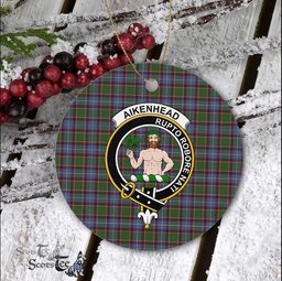 Aikenhead Scottish Clan Plaid Ornament Gift. Christmas Tree Ornament Aikenhead Clan Tartan Ornament Great Christmas Ornaments Gift - Scotstee Shop