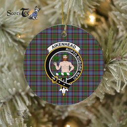 Aikenhead Scottish Clan Plaid Ornament Gift. Christmas Tree Ornament Aikenhead Clan Tartan Ornament Great Christmas Ornaments Gift - Scotstee Shop