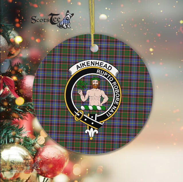 Aikenhead Scottish Clan Plaid Ornament Gift. Christmas Tree Ornament Aikenhead Clan Tartan Ornament Great Christmas Ornaments Gift - Scotstee Shop