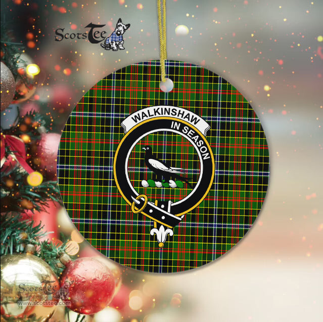 Scotstee Shop - Walkinshaw Scottish Clan Plaid Ornament Gift. Christmas Tree Ornament Walkinshaw Clan Tartan Ornament Great Christmas Ornaments Gift