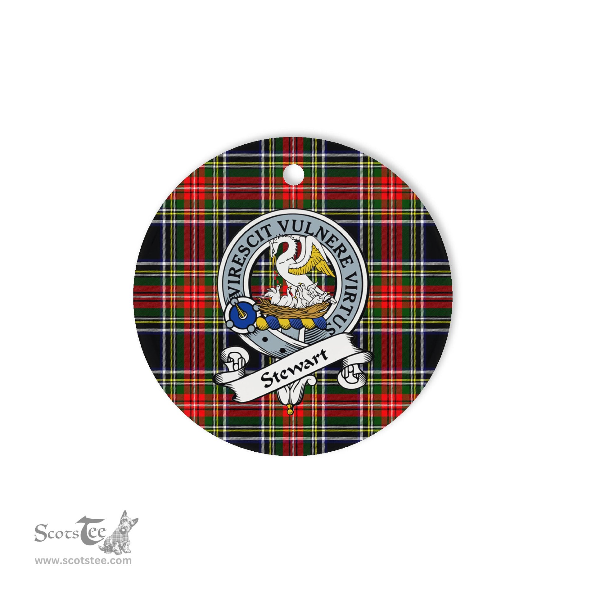Scotstee Shop - Stewart High Stewards Scottish Clan Badge Plaid Ornament Gift. Christmas Tree Ornament Stewart High Stewards Clan Tartan Ornament Great Christmas Ornaments Gift