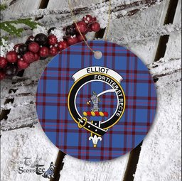Elliot Scottish Clan Plaid Ornament Gift. Christmas Tree Ornament Elliot Clan Tartan Ornament Great Christmas Ornaments Gift - Scotstee Shop